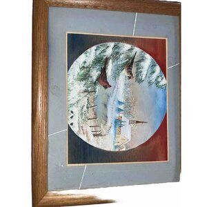 Red Cardinal  Originl Painting Bird Art Nature Birds Love Signed By Artist